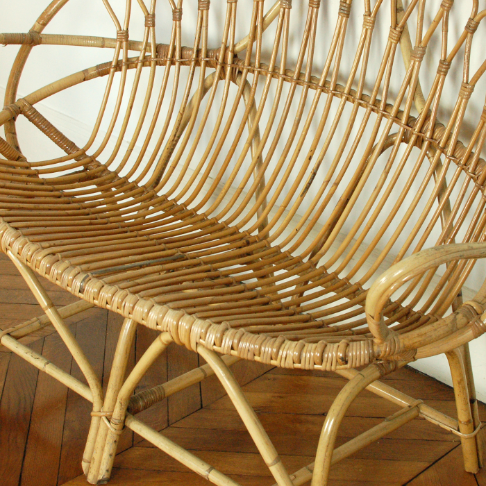 Rattan seat