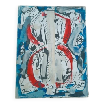 Peinture à l'huile abstraite sur toile 40x30