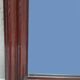 Louis Philippe mirror, mahogany, gendarme hat