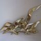 Wall Decoration Set 6 X Seagull / Swallow / Bird. Brass 70 / 80s