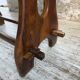 Dining table in solid olive wood Maison Skela 1960