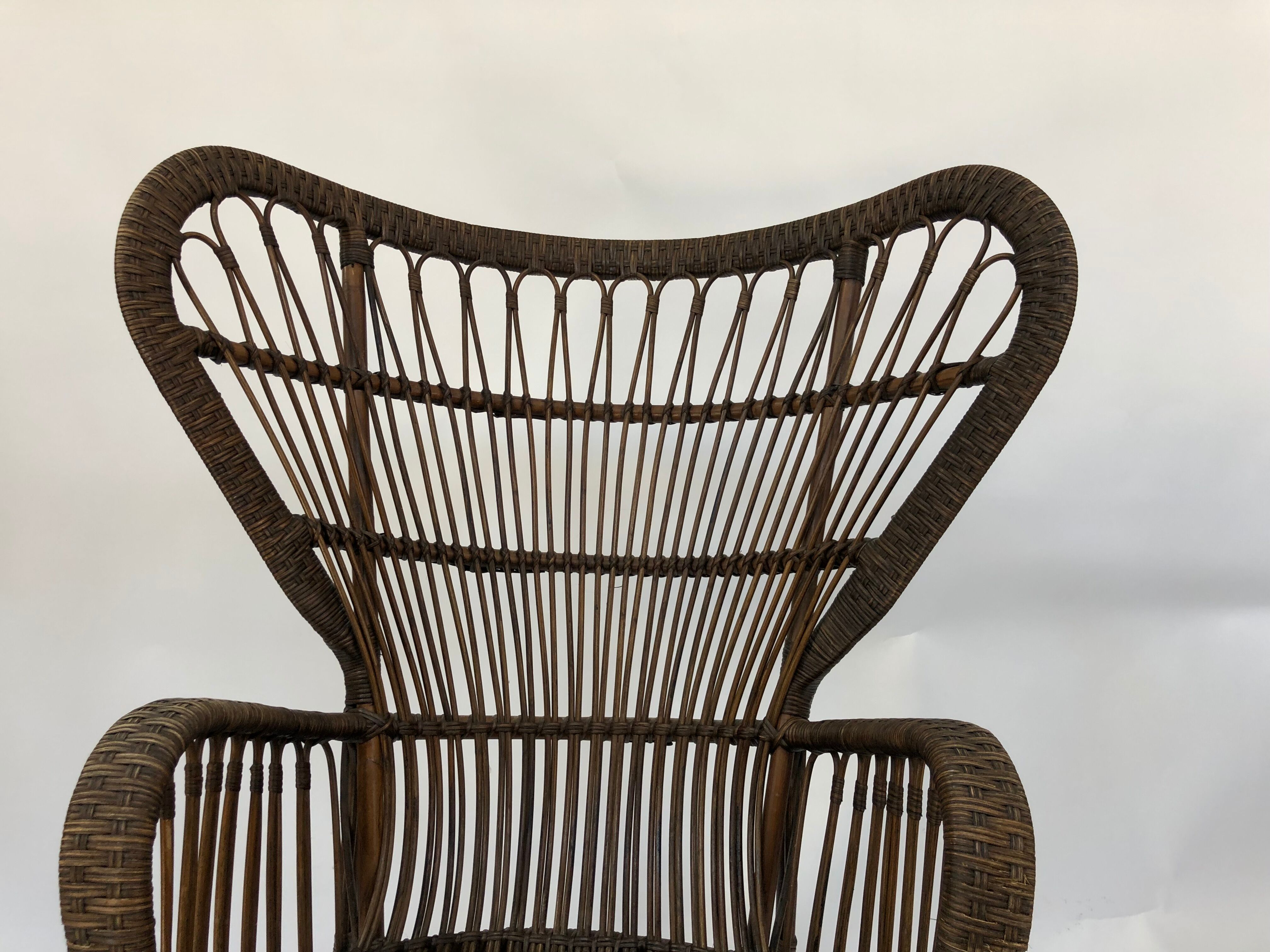 Armchair in rattan