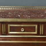 Small Mahogany Cylinder Desk, Louis XVI Style – Mid-19th Century