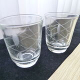Double saleron in silver metal Christofle Art Nouveau