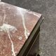 Support furniture with rosewood marquetry and marble top in the Napoléon III style.