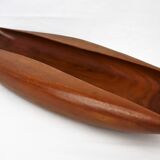 Scandinavian cut in vintage carved teak 1960