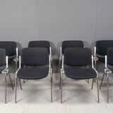Vintage Dsc 106 Side Chairs By Giancarlo Piretti For Castelli, Set Of 8