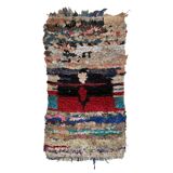 Colorful Boucherouite Moroccan rug - 68 x 116 cm