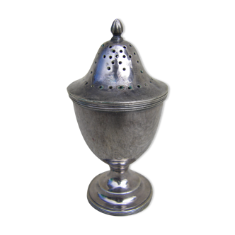 English silver metal salt shaker