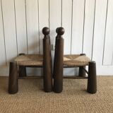 Pair of children's chairs or armchairs by Charles Dudouyt.