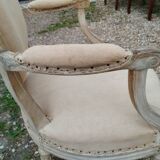 Antique armchair in Louis XVI style, 19th century.