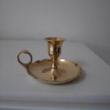 Brass candlesticks, cellar rat models