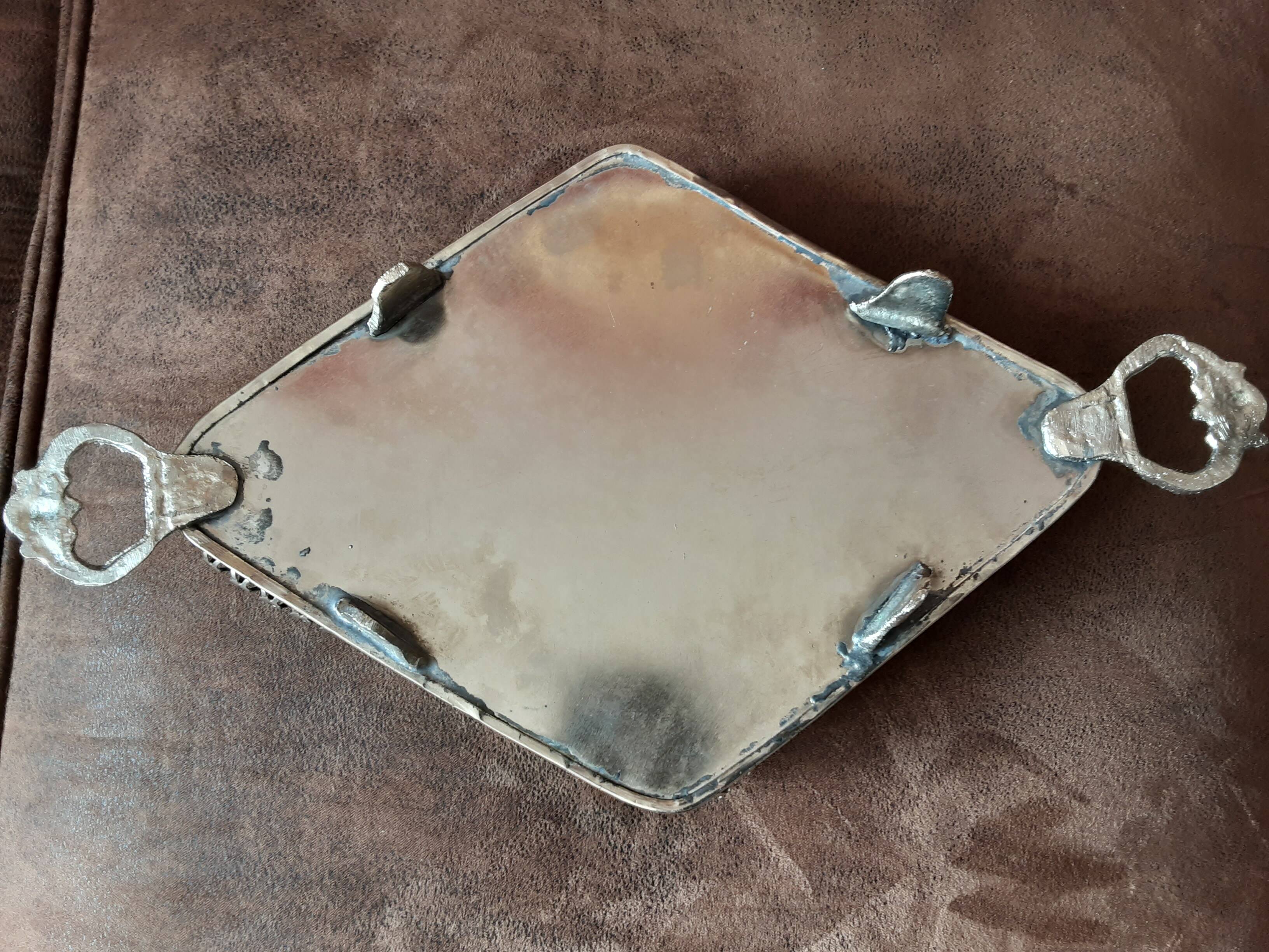 Vintage metal tray