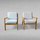 Lounge chair by Ole Wanscher for P. Jeppesen, Set of 2