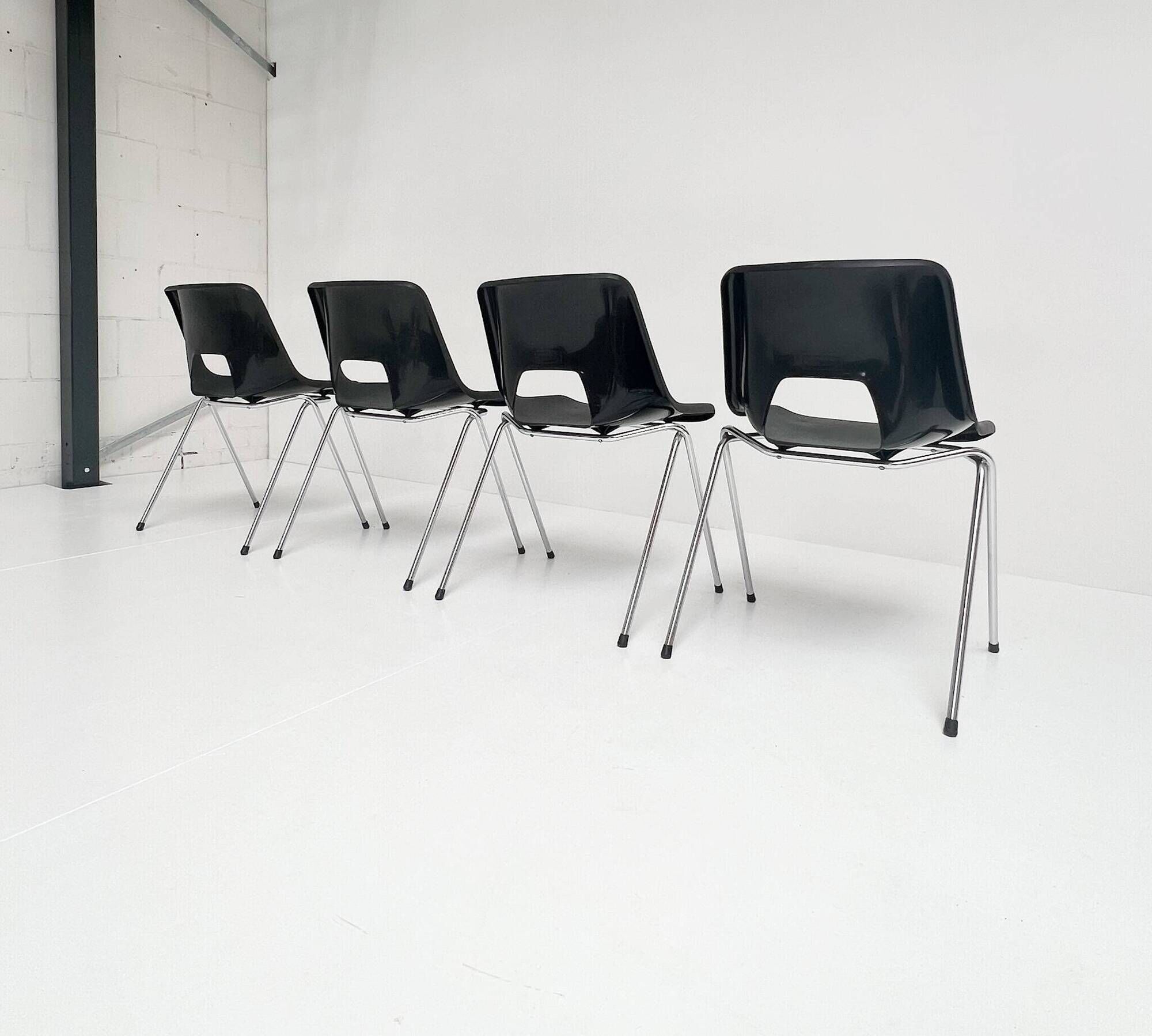 Set of 4 Järvo chairs by Niels Gammelgaard, 1980s