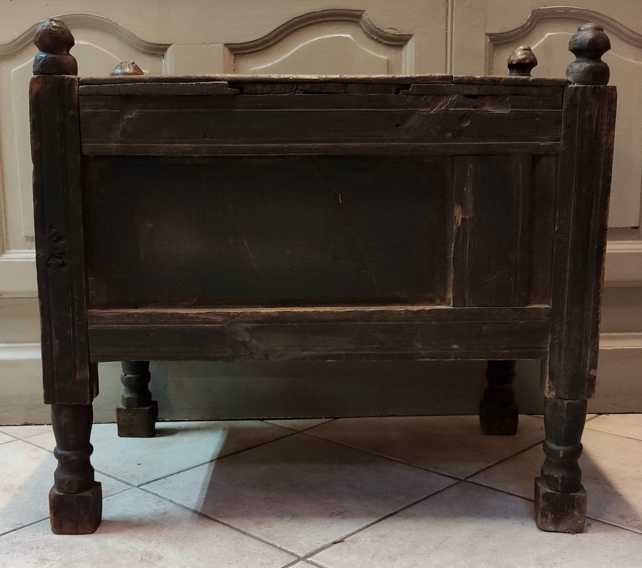 Small Afghan 19th Authentic Wedding Chest