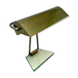 Mid-Century Modern Glass & Brass Table Lamp attributed to Pietro Chiesa, 1950s