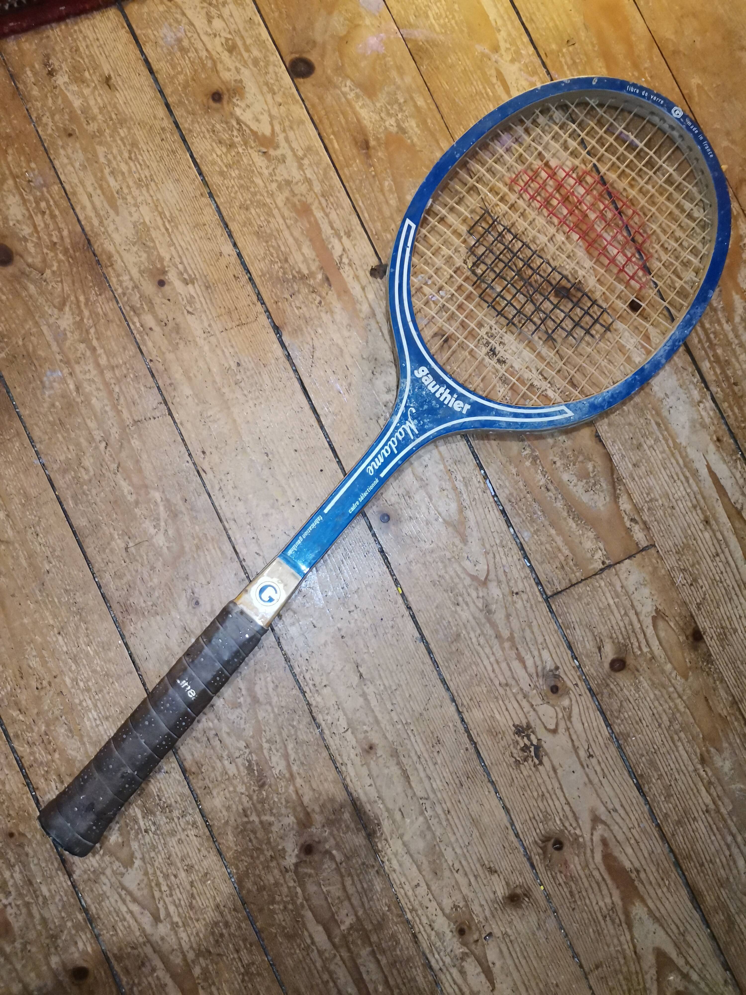 Ancienne Raquette De Tennis ZEPHIR, LA BUTTE, GAUTHIER, France
