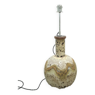 Ancien pied de lampe en faïence, lampadaire