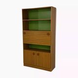 Bookcase with integrated desk/bar, 60s-70s design