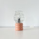 Lampe céramique et globe verre 1970