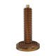 Vintage turned wood lamp base by Charles Dudouyt from the 1940s-1950s.