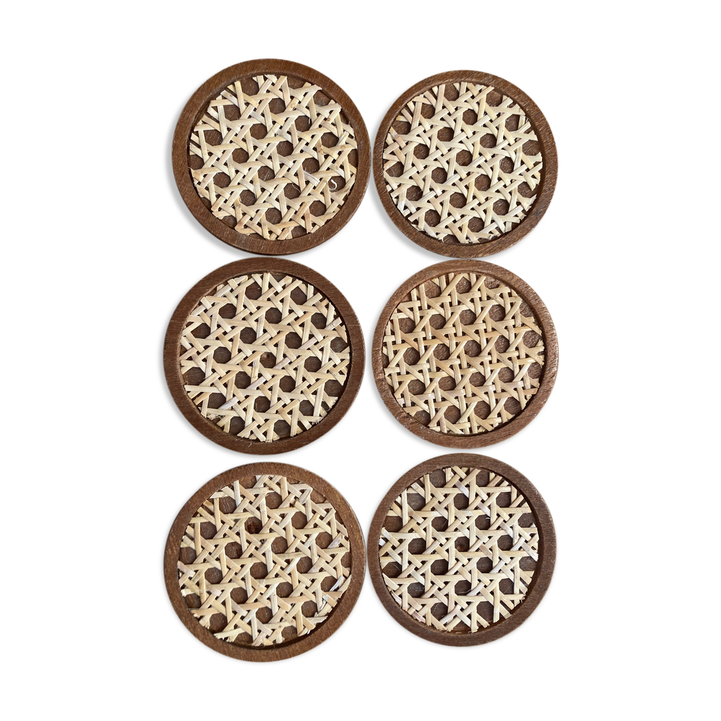 6 under wooden glasses and canning