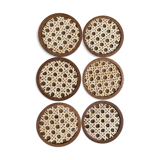 6 under wooden glasses and canning