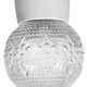 Lustre en porcelaine blanche vintage, années 1970