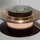 Pendant light "Trava" large brown version by Carl Thore for Granhaga Metallindustri. Sweden 1970s.