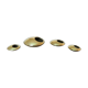 Series of 4 Scandinavian "pebble" ashtrays in bronze 70s