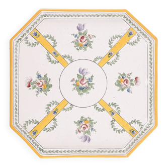 Octagonal dish from Aprey Perrier & Fils-Paris