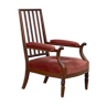 Armchair backrest with bars