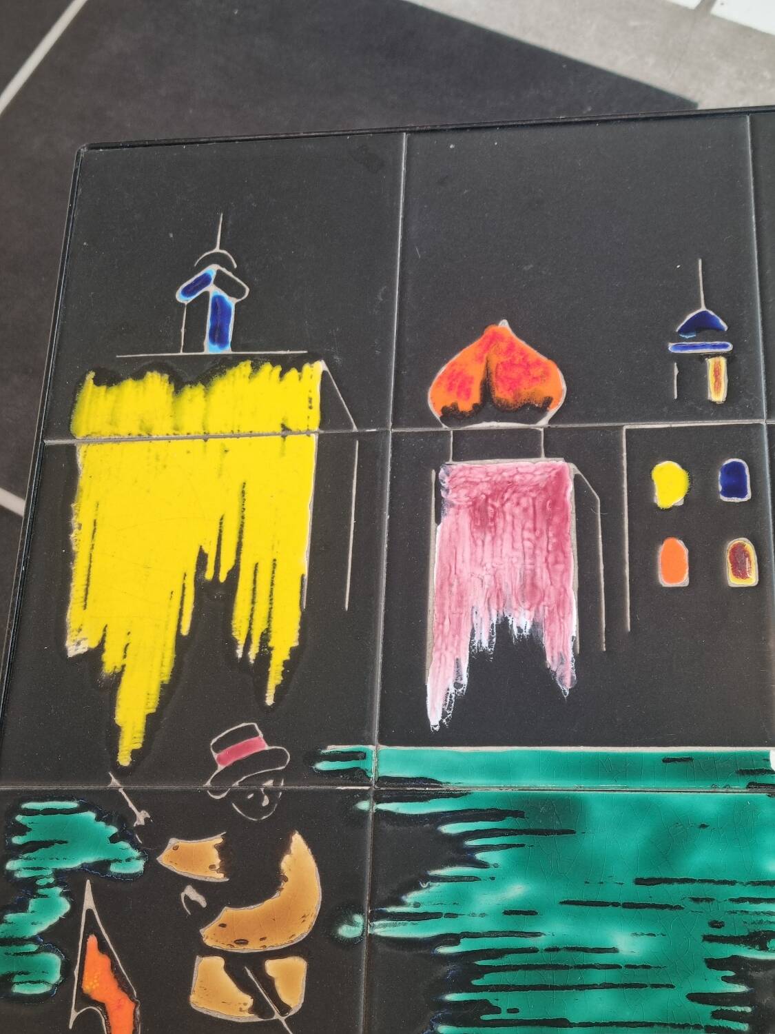 Vintage coffee table signed