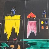 Vintage coffee table signed