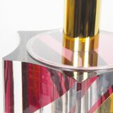 Large Italian lucite table lamp by Romeo Rega