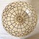 Abat jour, mother-of-pearl and brass suspension