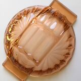 Salad bowl, pink glass 40/50