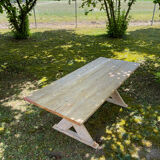 Table d’atelier en pin