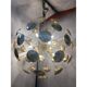 Handmade Hammered Sputnik Candlestick in Gold