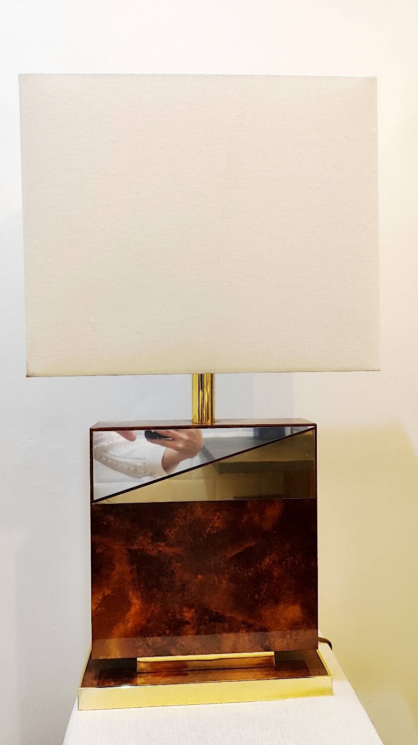 Vintage brass lamp 70/80 Le Dauphin