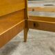 Pair of 1960 Scandinavian twin beds in solid beech