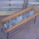 Planter door plant Wicker rattan 1950 vintage
