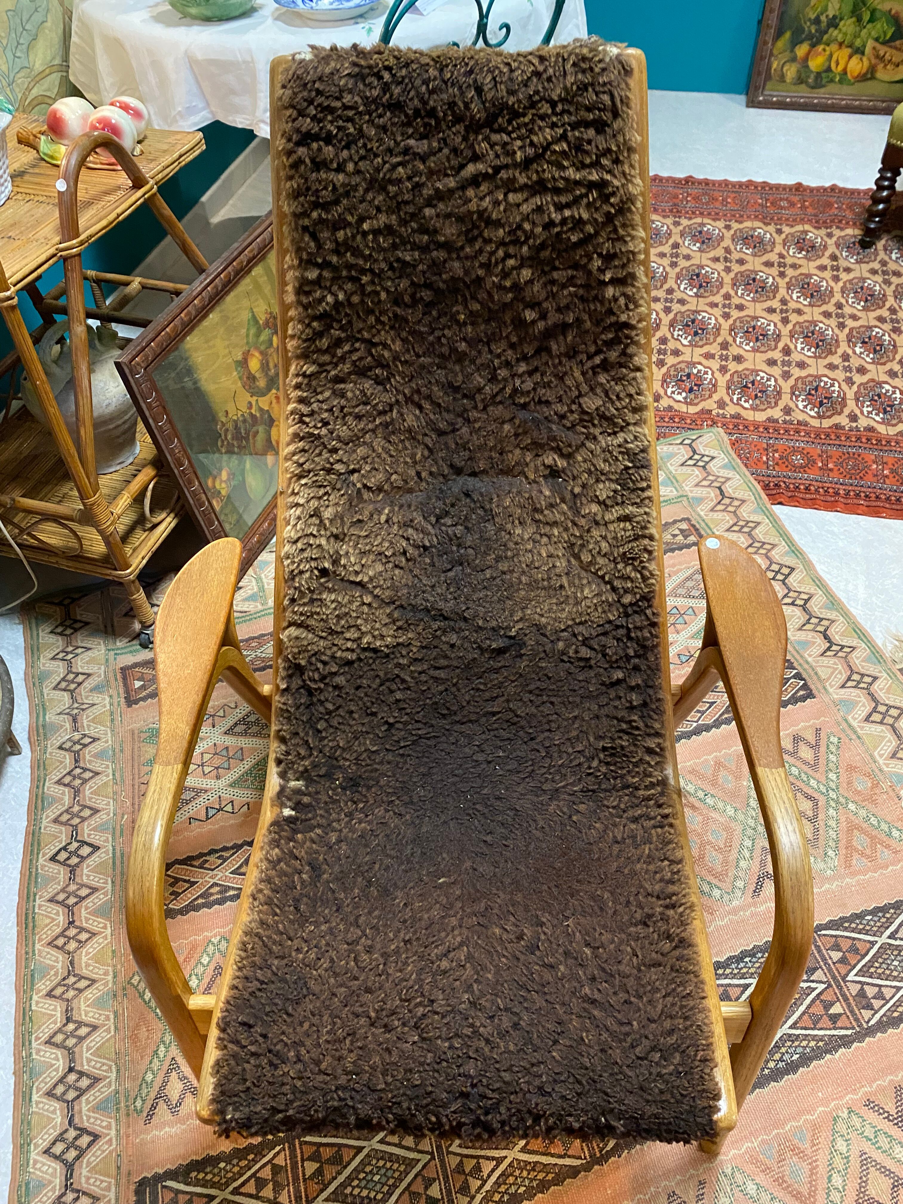 Scandinavian designer armchair Yngve Ekstrom 1960