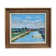 Vintage Mid Century Swedish Framed Oil  Painting - The Canal