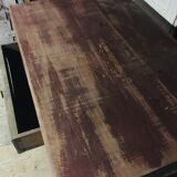 Red console table on top