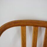 1970s Antonin Suman Set of 4 Oak Dining Chairs, Czechoslovakia