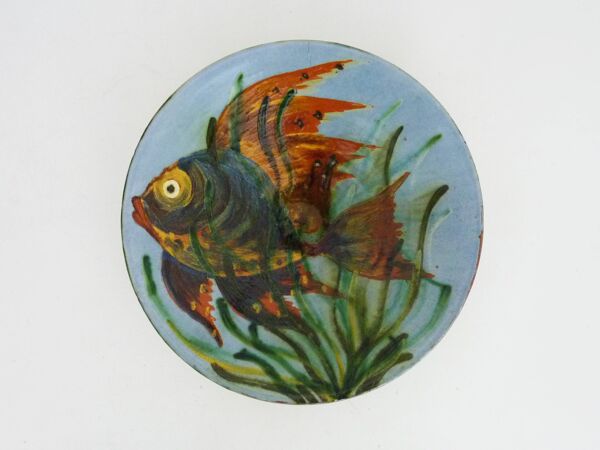 Assiette Murale décorative en céramique avec Décor Poisson par Puigdemont.