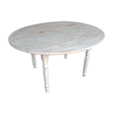 Table ronde avec 2 abattants
