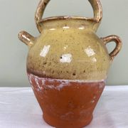 Glazed terracotta jug